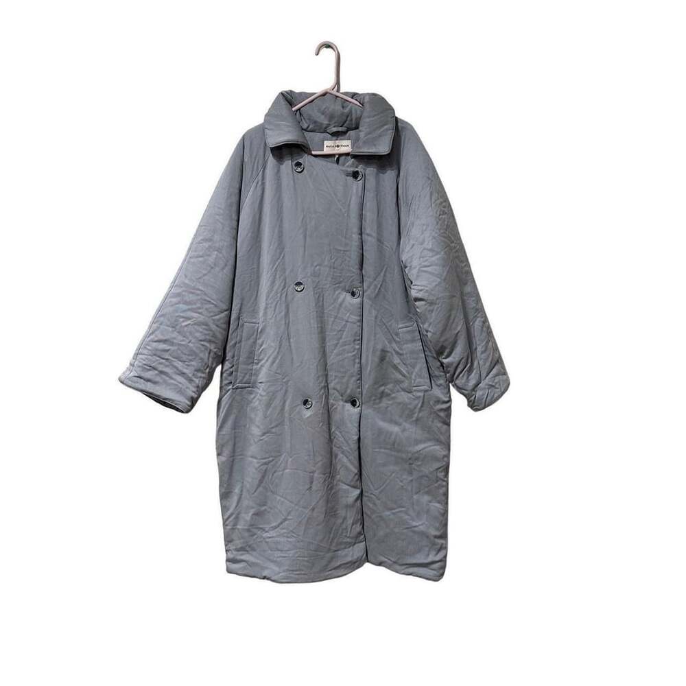 Mara Hoffman Manuela Coat Size S Grey Quilted Outerwear